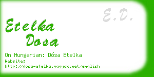 etelka dosa business card